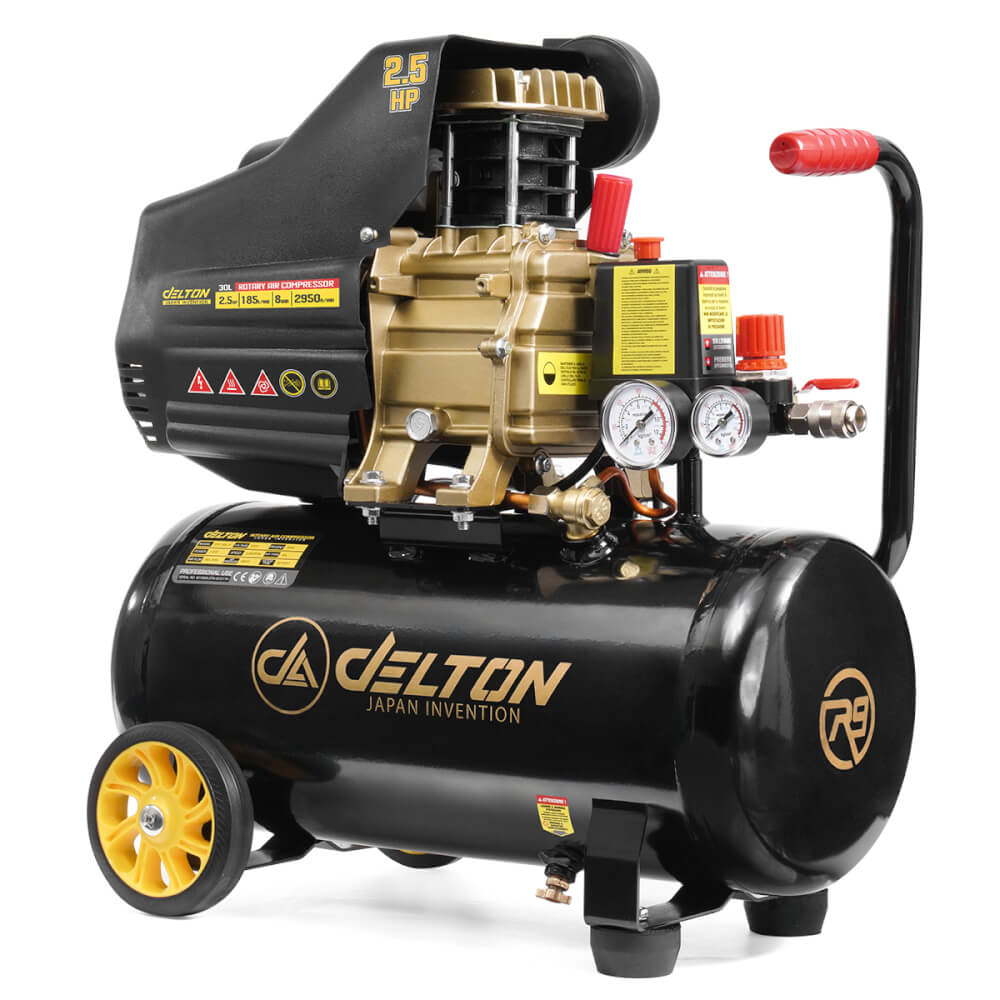 ปั๊มลมโรตารี่ DELTON รุ่น DRT-30L-R 30 ลิตร 2.5 แรงม้า